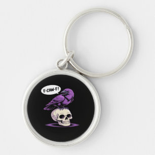Porte-clés Conception graphique d'humour d'Halloween de crâne