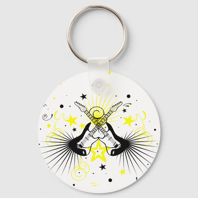 Porte-clés Conception guitare (Recto)