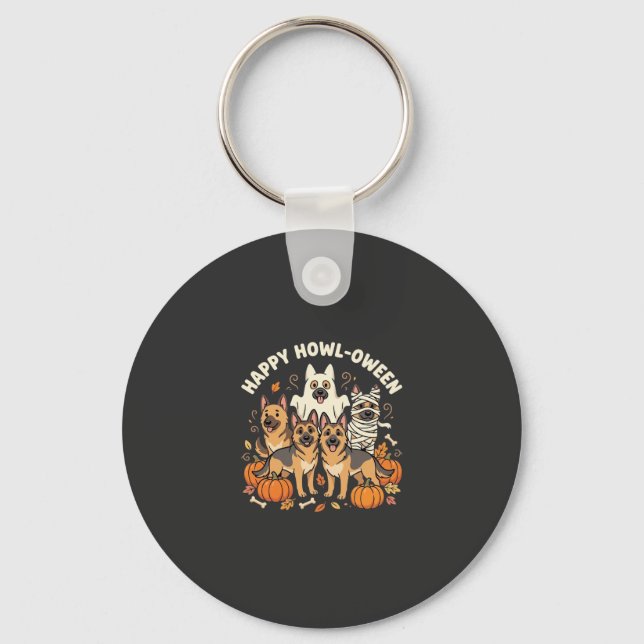 Porte-clés Conception Howl-Oween Halloween Fantôme Berger All (Recto)