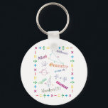 Porte-clés Conception mathématique<br><div class="desc">(Math Design avec orthographe de l'arithmétique corrigée)</div>