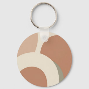 Porte-clés Conception minimaliste boho abstraite d'arche