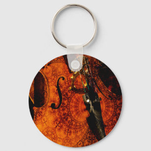 Porte-clés Conception modelée artistique de violoncelle
