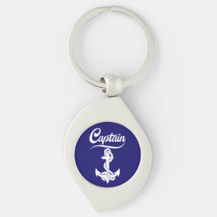 Porte-clés Conception nautique d'ancre de voilier capitaine