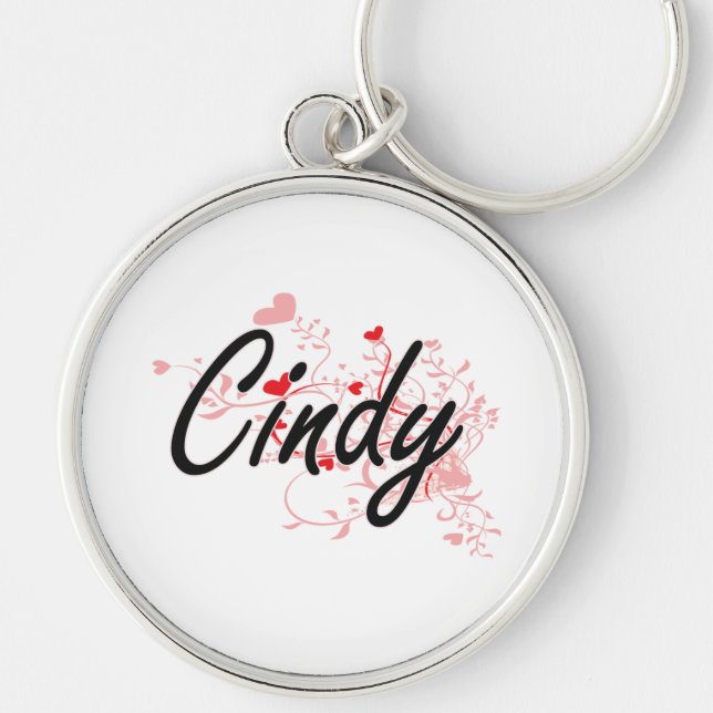 Porte-clés Conception nommée artistique de Cindy avec des (Devant)