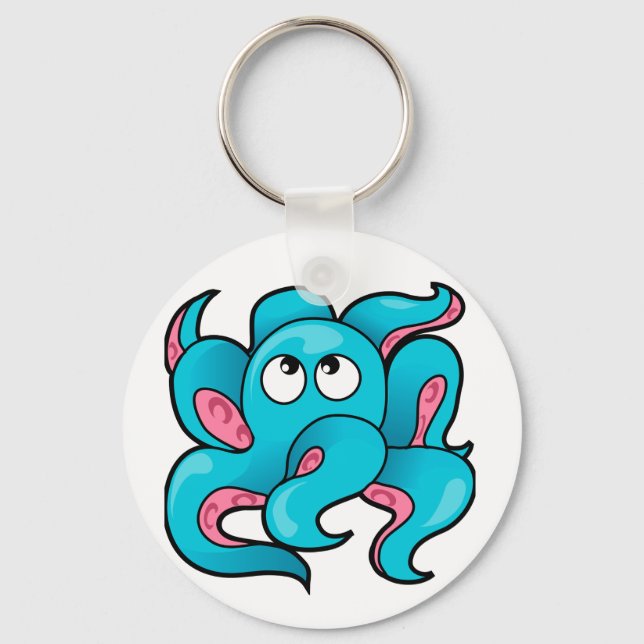 Porte-clés Conception octopique (Recto)