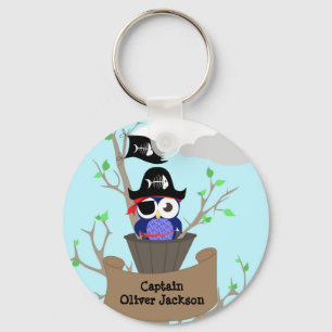Porte-clés Conception personnalisée de crèche de pirate