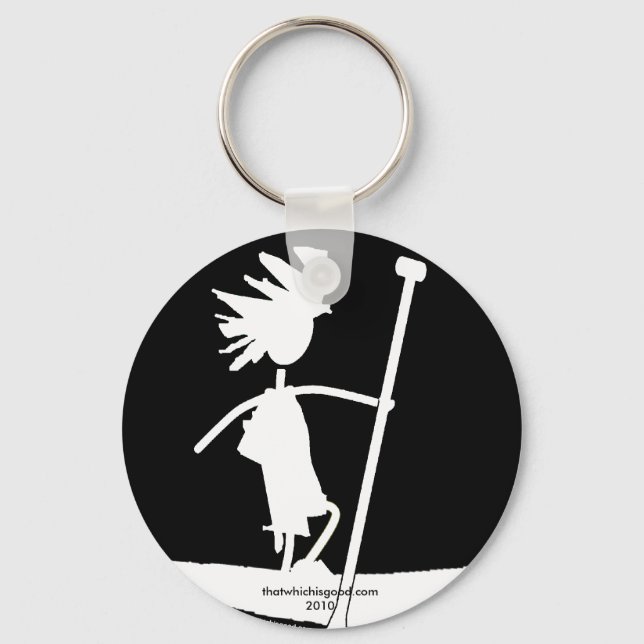Porte-clés Conception silhouette de la pédale (Recto)