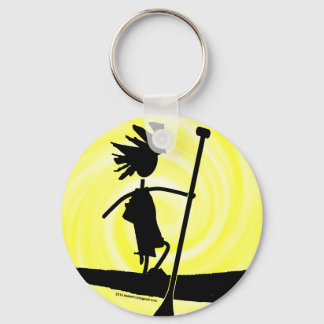 Porte-clés Conception silhouette de la pédale