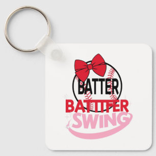 Porte-clés Conception Sur Le Thème Du Baseball "Batter Batter