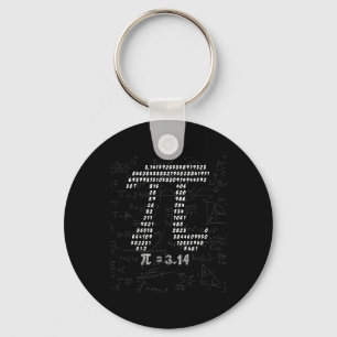 Porte-clés Conception Symbole Pi Funny Pour Mars 14th Pi Day