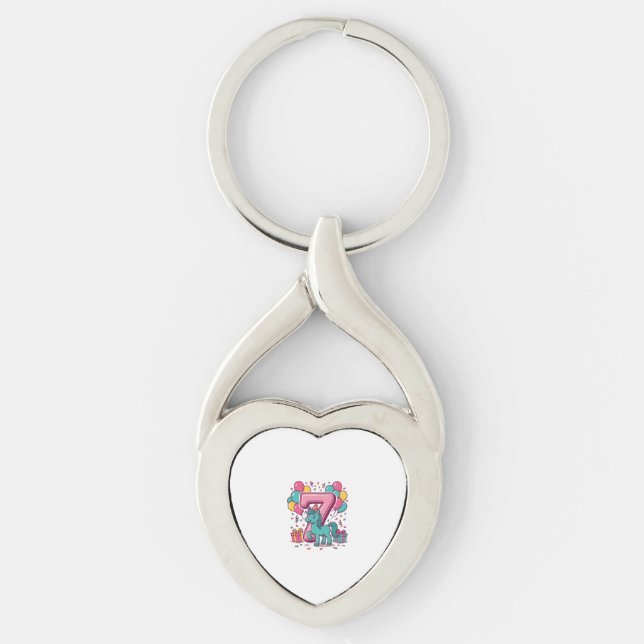 Porte-clés Conception vectorielle de poney mignon pour la fêt (Devant)