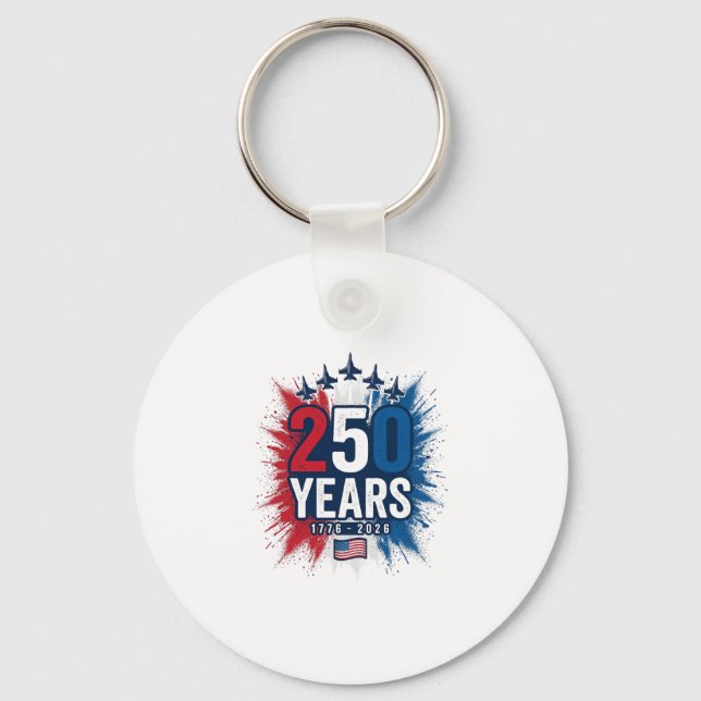 Porte-clés Conception vectorielle pour le 250e anniversaire d (Recto)