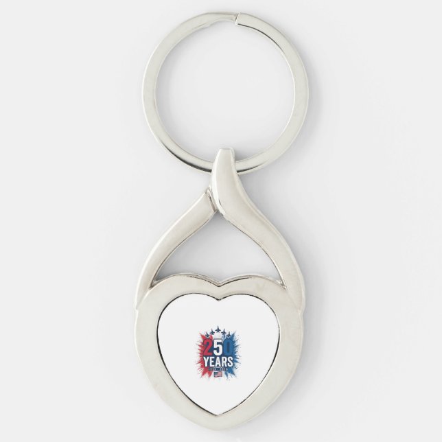 Porte-clés Conception vectorielle pour le 250e anniversaire d (Devant)