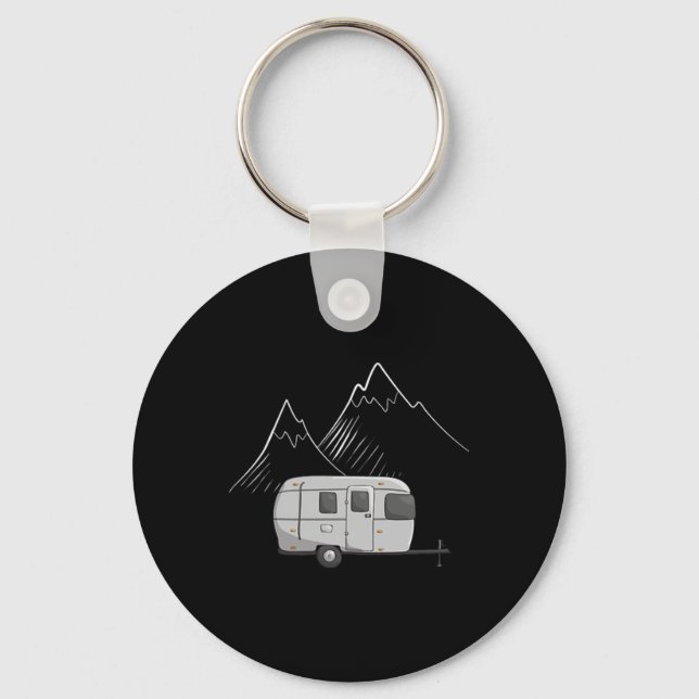 Porte-clés Conceptions Cascadian Traile de camping Airstream  (Recto)