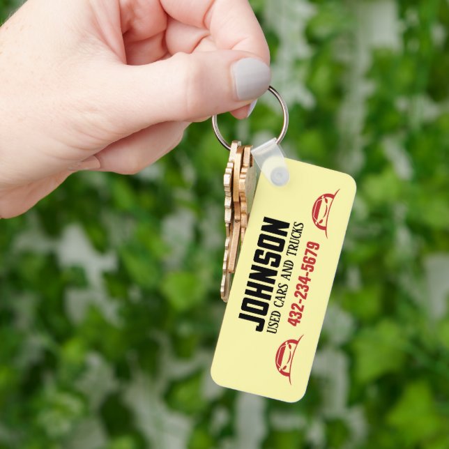 Porte-clés Concessionnaire automobile ou lot de voitures d'oc (main)