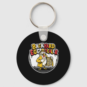 Porte-clés Concessionnaire d'œufs de cour Funny Chicken Desig