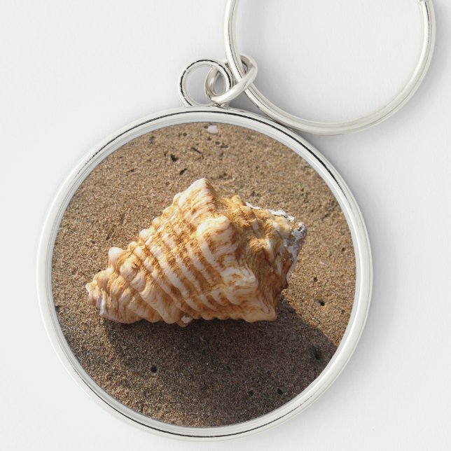 Porte-clés Conch Sea Shell Porte - clé de plage de sable (Devant)