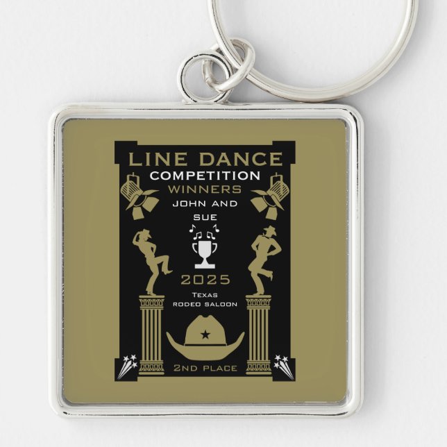 Porte-clés Concours de danse américaine (Devant)