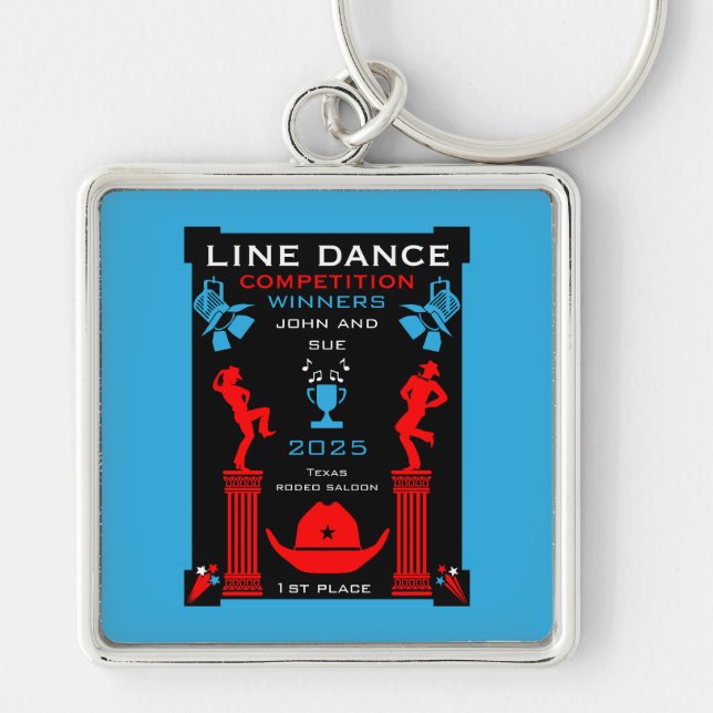 Porte-clés Concours de danse américaine (Devant)