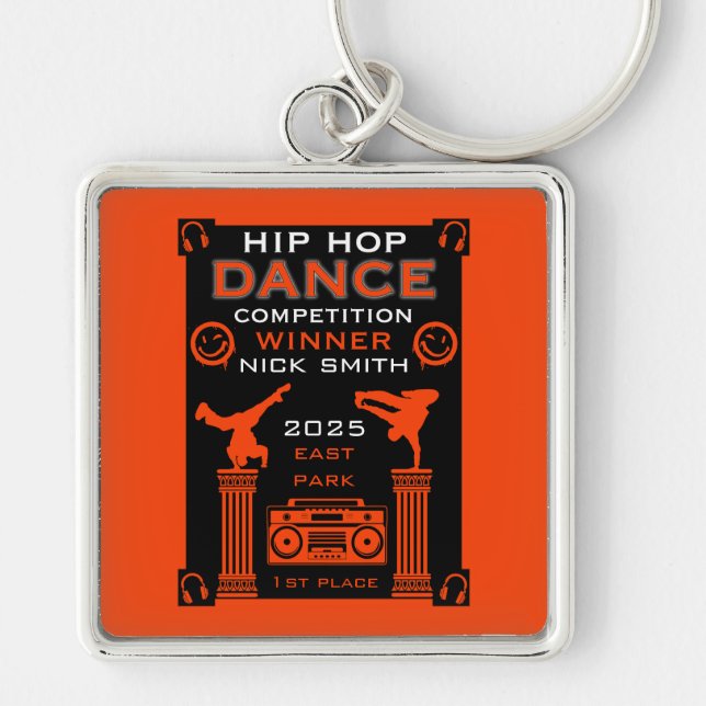 Porte-clés Concours de danse Hip hop (Devant)