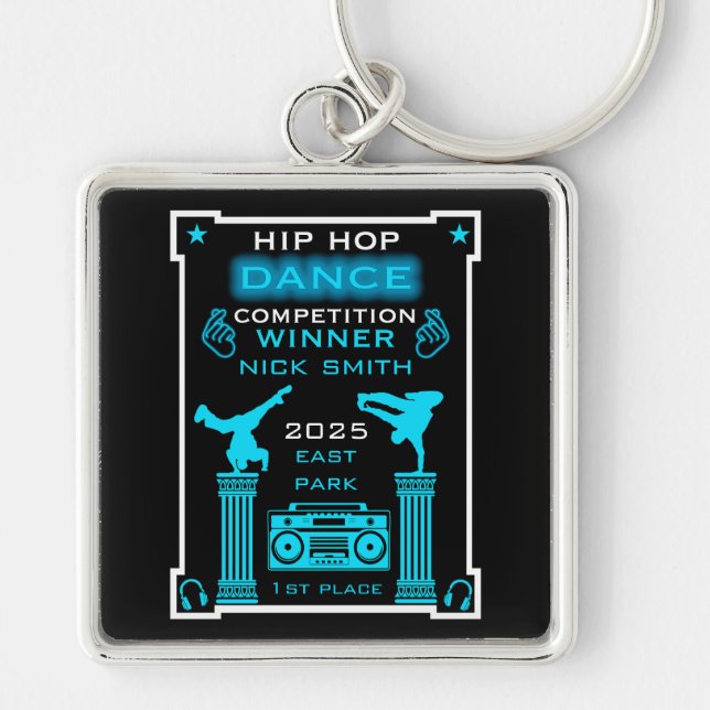 Porte-clés Concours de danse Hip hop (Devant)