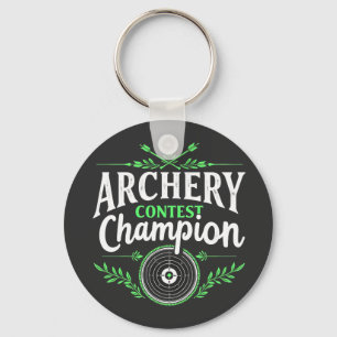 Porte-clés Concours de tir à l'arc Champion Compétition Bow a