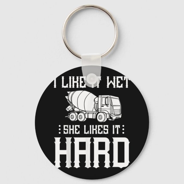 Porte-clés Concret Finisher Travailleur Cement Mixer Conducte (Recto)