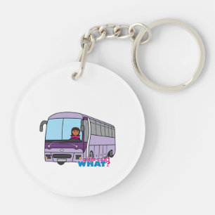 Porte-clés Conducteur de bus féminin