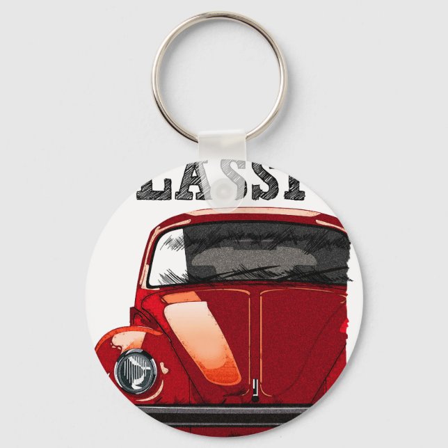 Porte-clés conduire la coccinelle classique-vw (Recto)