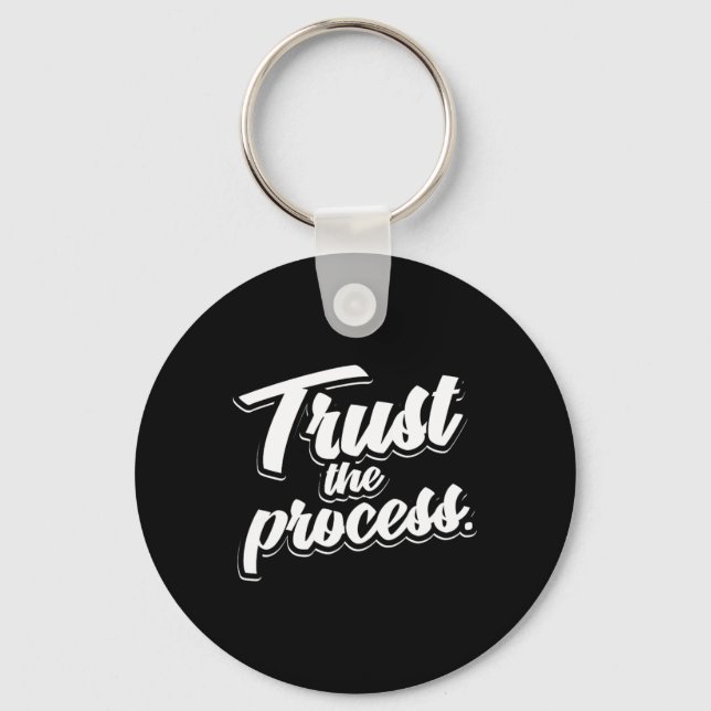 Porte-clés Confiance Le Processus Citation Motivationnelle Ex (Recto)