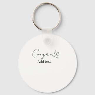 Porte-clés Congrats congratulations graduate name date 