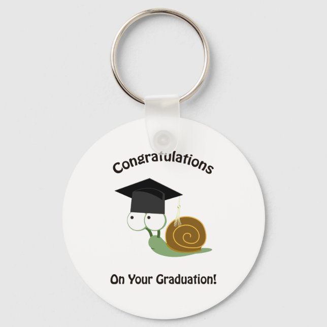 Porte-clés Congratulations on Your Graduation Snail (Recto)