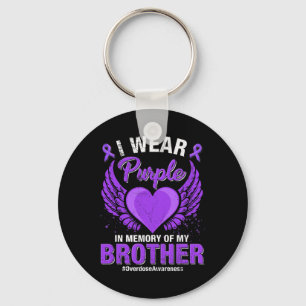 Porte-clés Connaissance Mémoire violette de mon frère 2