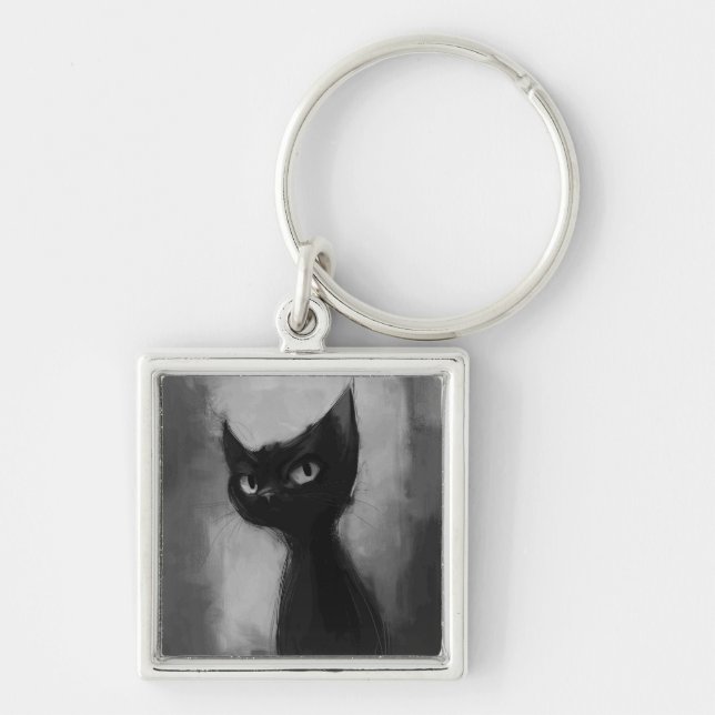 Porte-clés Connaissant Black Ninja Cat (Devant)