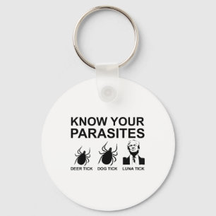 Porte-clés Connaissez vos parasites pour contrer Trump Tee An