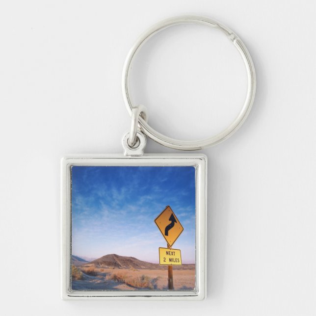 Porte-clés Connectez-vous la route de Death Valley dans le (Devant)