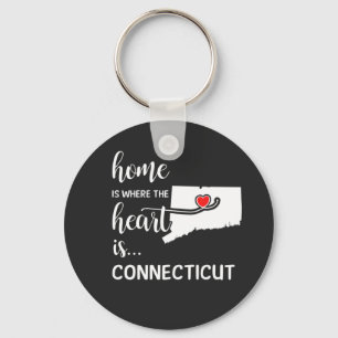Porte-clés Connecticut home is where the heart is