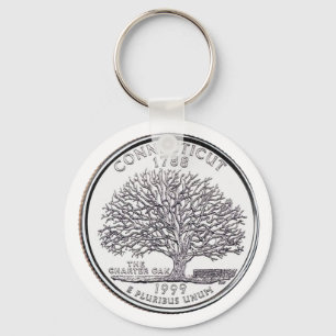 Porte-clés Connecticut State Quarter