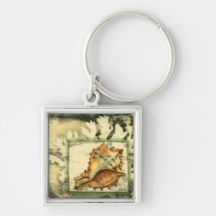 Porte-clés Conque Shell de silhouette