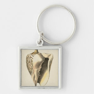 Porte-clés Conque vintage Shell de sépia