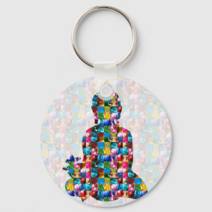 Porte-clés Conscience de BOUDDHA : Roulé dans des BIJOUX
