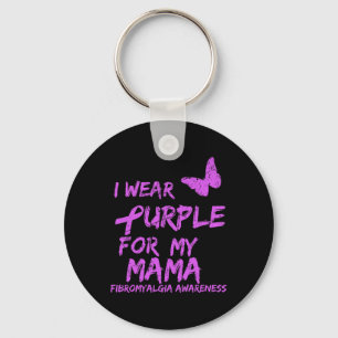 Porte-clés Conscience Je Porte Du Violet Pour Ma Mama 6