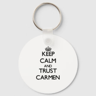 Porte-clés Conserver calme et confiance Carmen