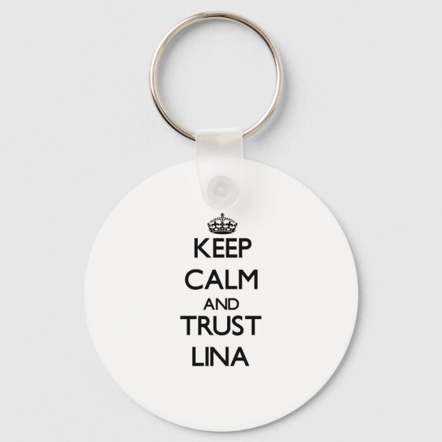 Porte-clés Conserver calme et confiance Lina (Recto)