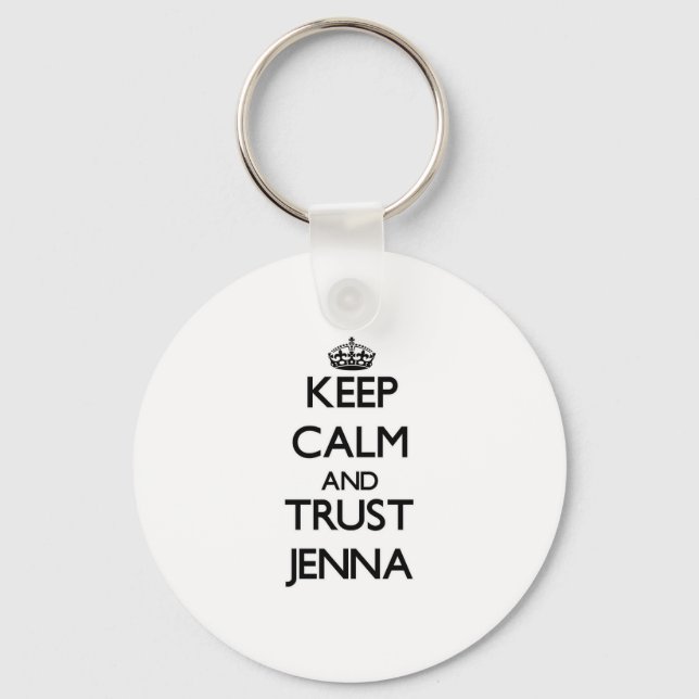 Porte-clés Conserver le calme et la confiance Jenna (Recto)