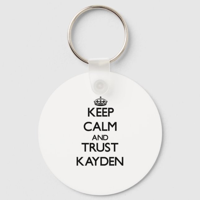 Porte-clés Conserver le calme et la confiance Kayden (Recto)