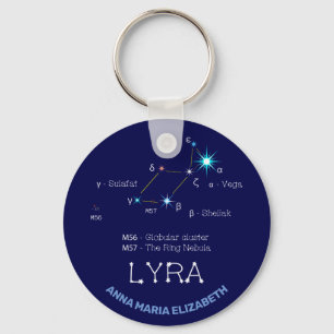 Porte-clés Constellation de l'hémisphère Nord Lyra