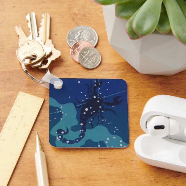 Porte-clés Constellation du Scorpion, Astrologie du Zodiaque  (Bureau)