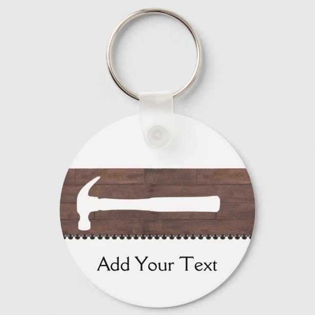 Porte-clés Construction de marteaux et de clous (Recto)