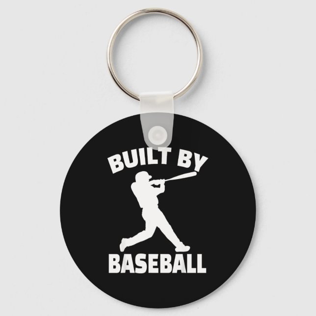 Porte-clés Construit par le baseball drôle de baseball pour h (Recto)